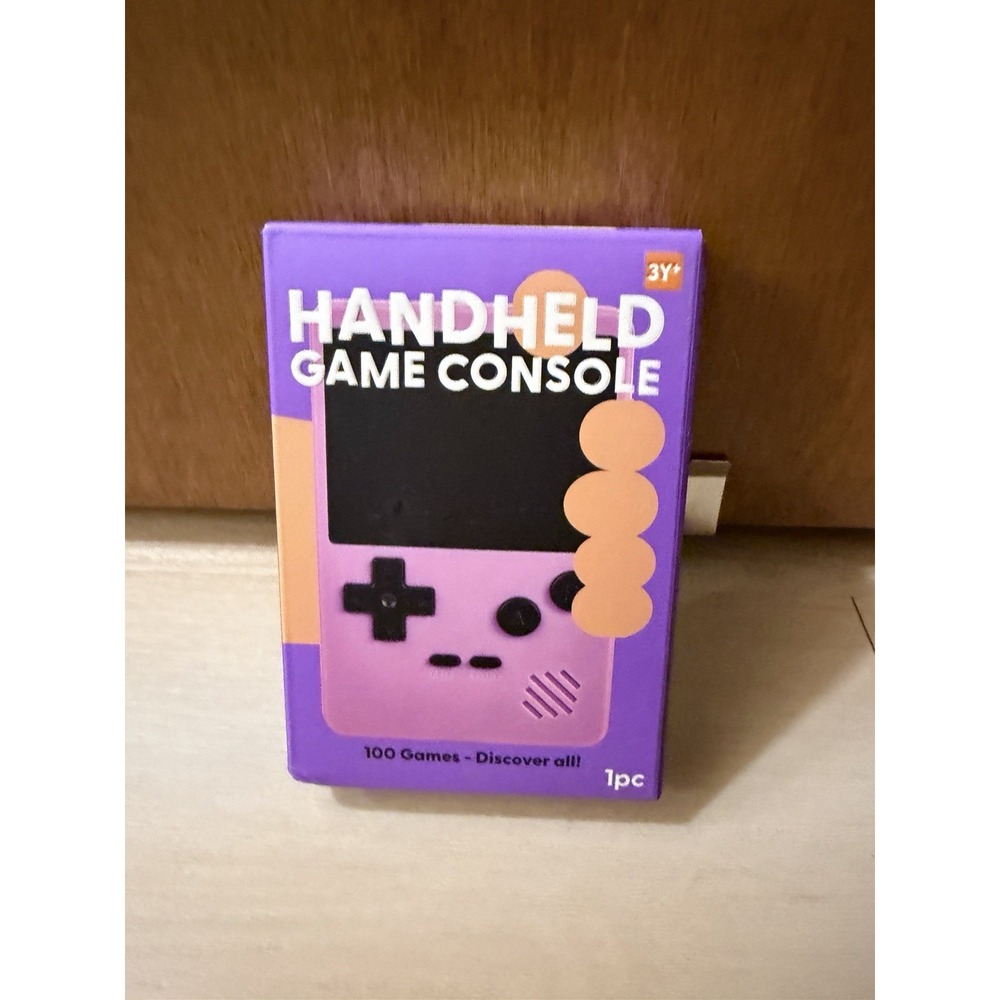 Handheld Retro Game Console 100 Built-In Games Pink New Sealed In Box